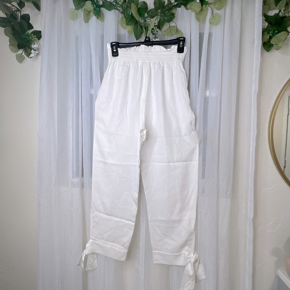 Flowy white gianni bini pants